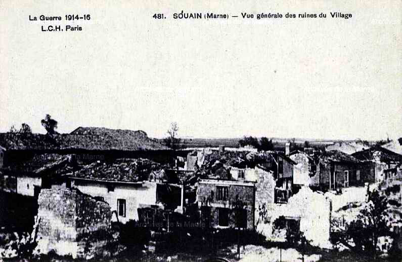 Souain ruines village