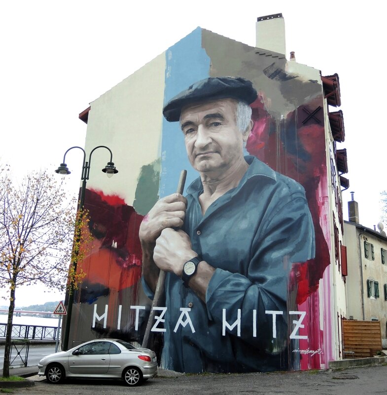 Bayonne, Street Art point de vue, fresque Sismikazot (64)