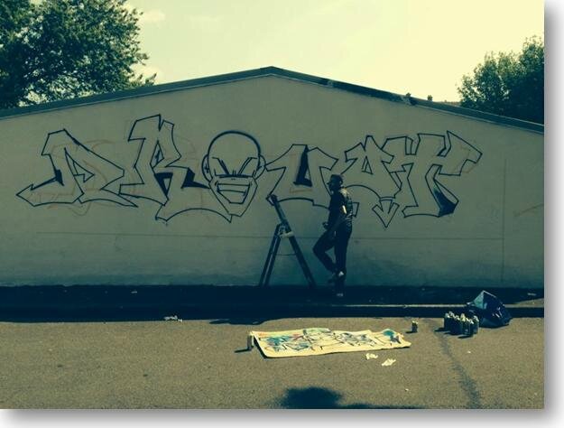 Chantier éducatif street art dans le Nouveau Drouot