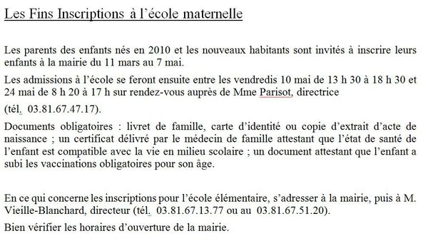 inscriptions 2013_2014