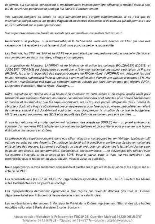 CP de l'Union Departementale des Sapeurs Pompiers de la Drome page 4