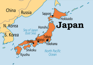 Japan-on-map