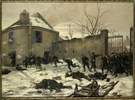 Grolleron, attaque d'un château par les mobiles, 1870