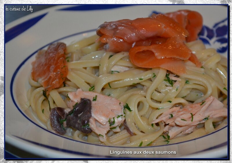 linguines aux deux saumons