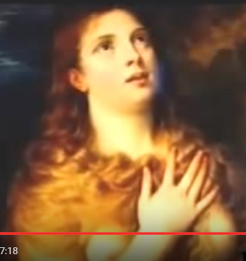Marie Madeleine main sur le coeur
