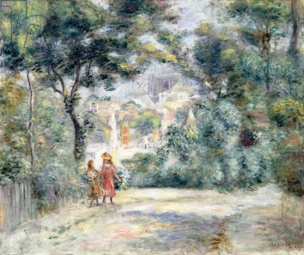 renoir, vue du sacré coeur de montmartre 1905