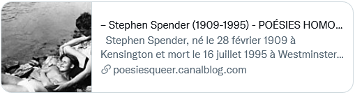 Stephen Spender 🌈 ᴩᴏèᴛᴇ bi