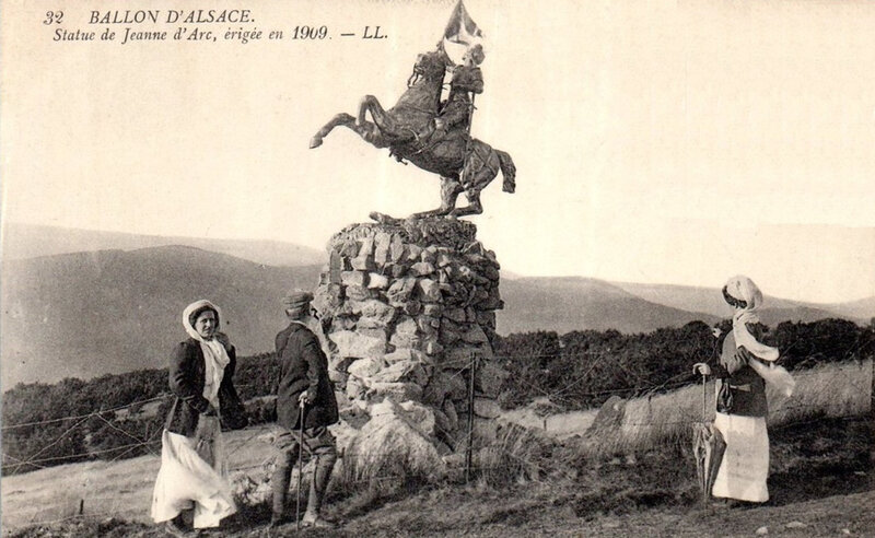 CPA Ballon d'Alsace Statue Jeanne d'Arc