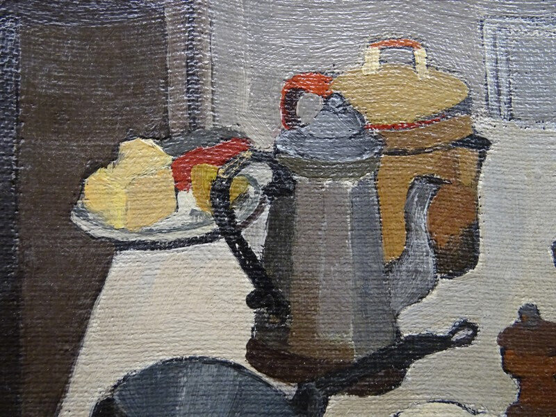 Nature morte a la nappe blanche - Georges Arditi- detail