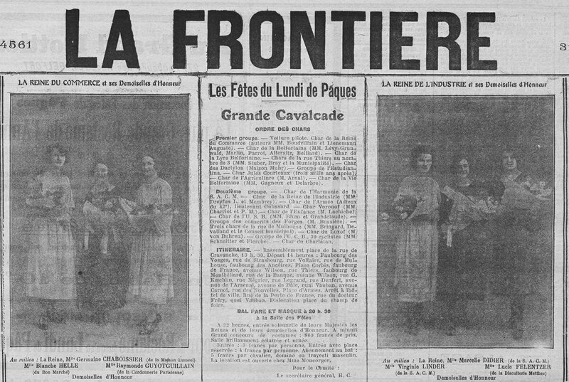 1923 02 31 Mi carême La Frontière R