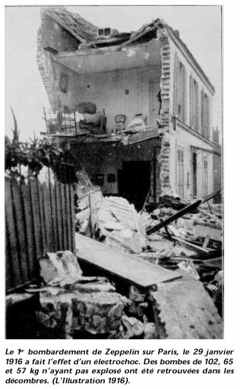 Bombardement Paris 1916