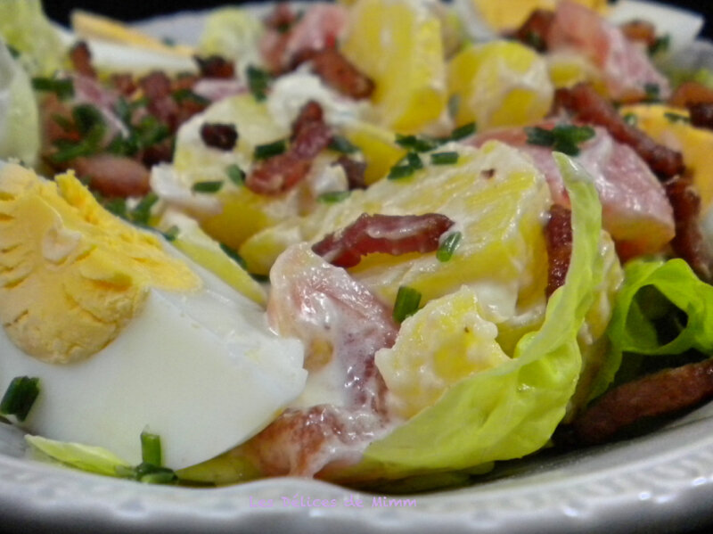 Salade froide de pommes de terre aux lardons 4