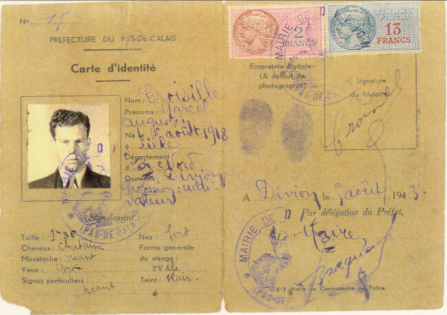 Walter Hargrove carte d'identité française (1)