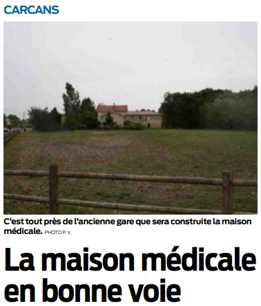 2019 11 22 SO Carcans la maison médicale en bonne voie