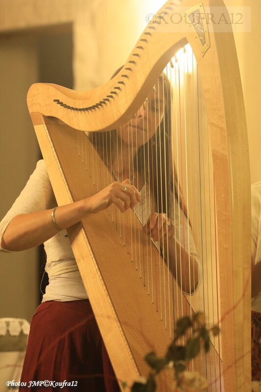 Photos JMP©Koufra 12 - Le Caylar - Marie Andrée Lise - Harpe Violon - 22092019 - 0031