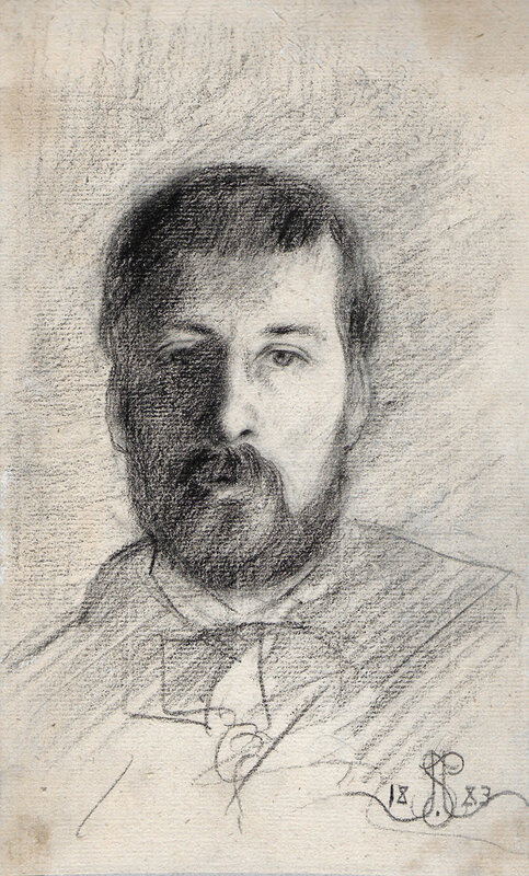 Stryienski, portrait, dessin, 1883