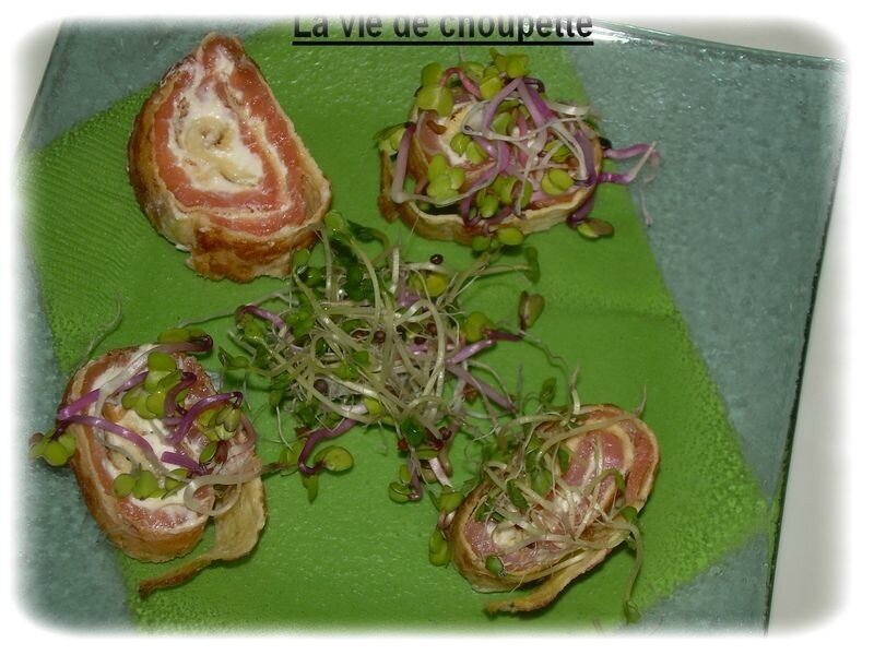 bouchées au saumon fumé