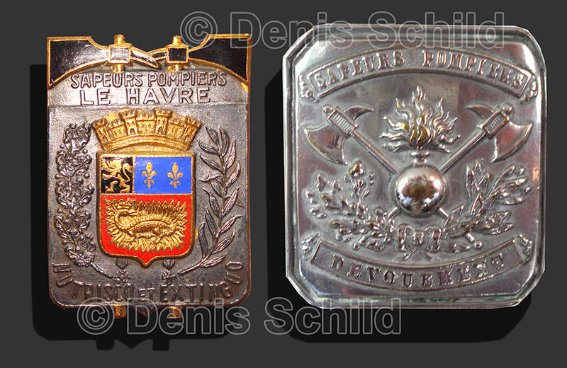 boucle et blason pompier
