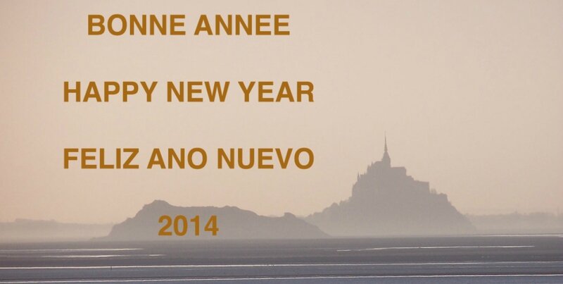 bonne année Mt St Michel 2014