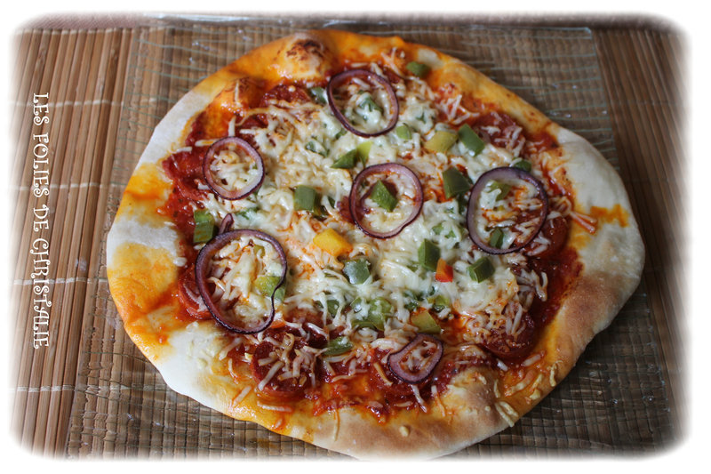 Pizza chorizo poivron 4