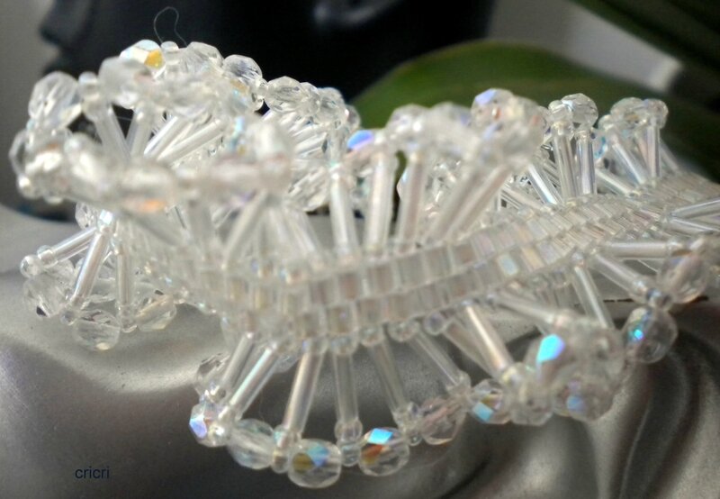 bracelet ruffle crystal