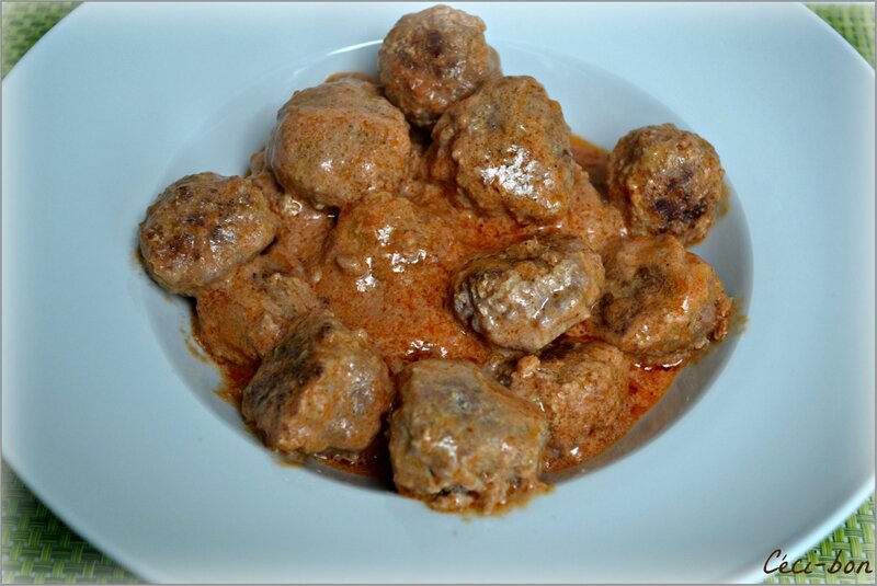 Boulettes curry, coco