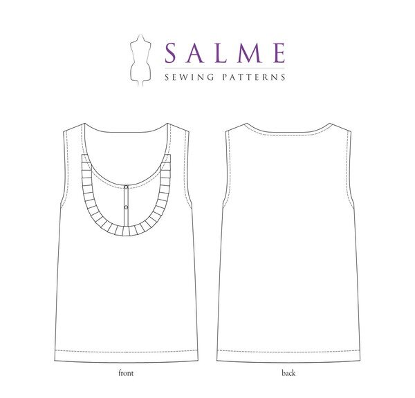 Salme Patterns - Bib Top