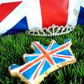 En ce jour de mariage <b>royal</b> des sablés décorés <b>royaux</b> aux couleurs de l'Angleterre 