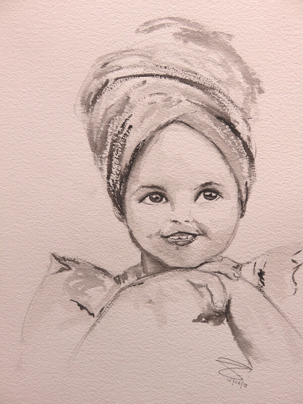Petite fille au turban