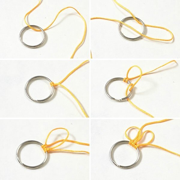 Pandahall Free Instructions on Making Charming Nylon Thread Braided Sunflower Bracelet (7)