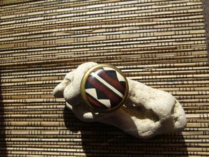 bague ronde bogolan