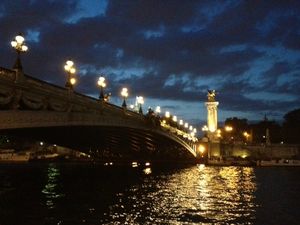 2 Voies sur berges, rive gauche, quai solférino - pont Alexendre 3 de nuit