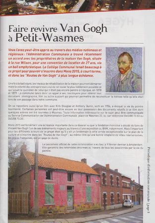 Faire revivre Van Gogh à Petit-Wasmes