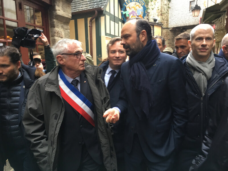 Premier ministre_Edouard Philippe_Mont-Saint-Michel_mars_2019_déplacement_Yann Galton_maire