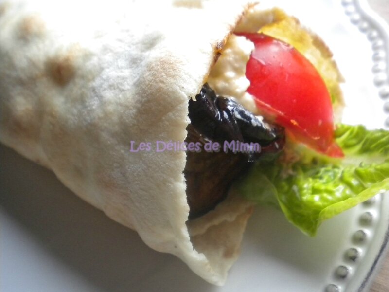 Sandwich libanais (falafels, houmous, aubergines,…)