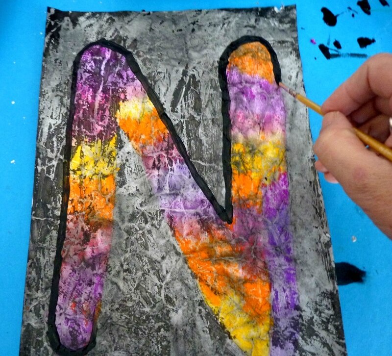 Lettres façon BATIK (73)
