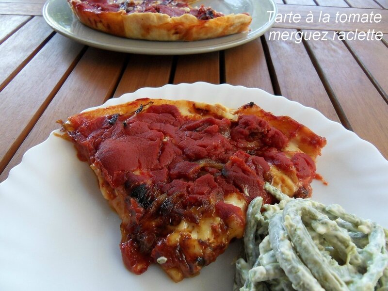 tarte à la tomate merguez raclette1