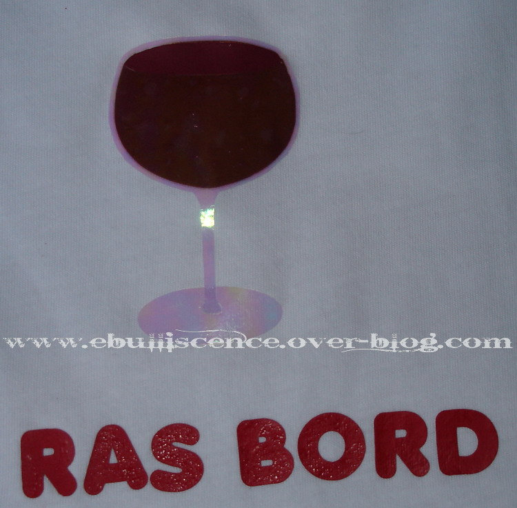 T-shirt babord détail verre