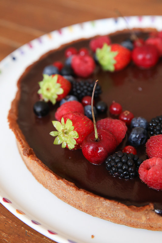 tarte chocolat fruits rouges-2