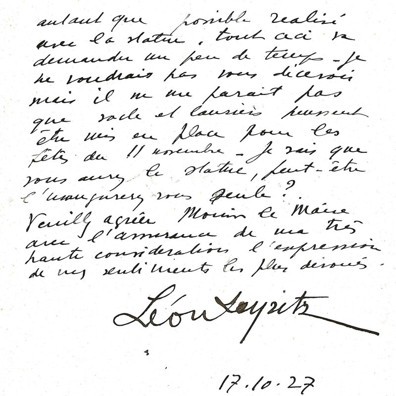 1927 10 17 Leyritz à Maire Décoration 2R