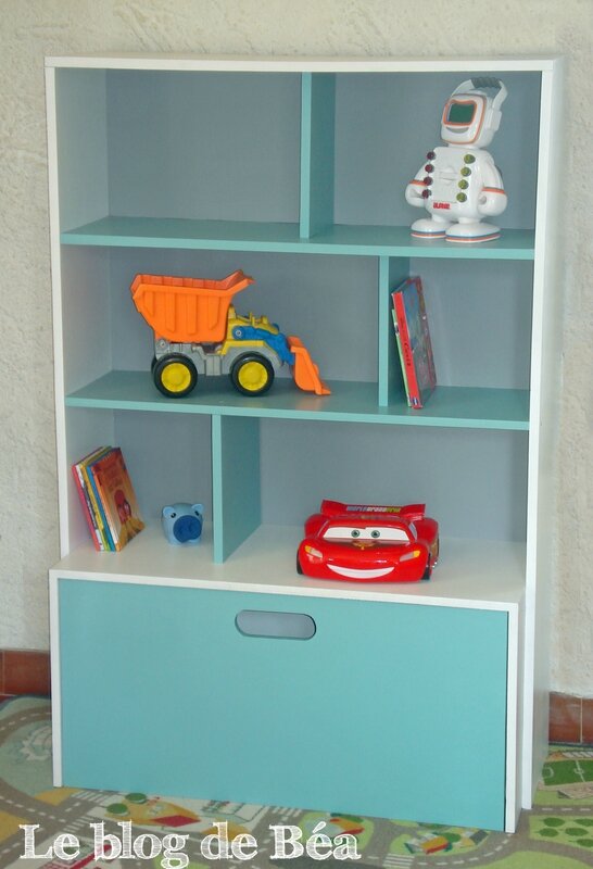 DIY étagère pour chambre d'enfant et coffrfe à jouets