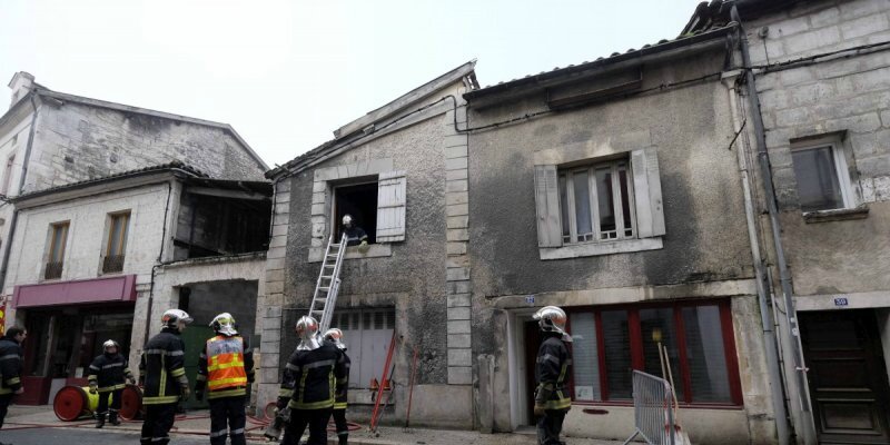 Incendie à Brantôme