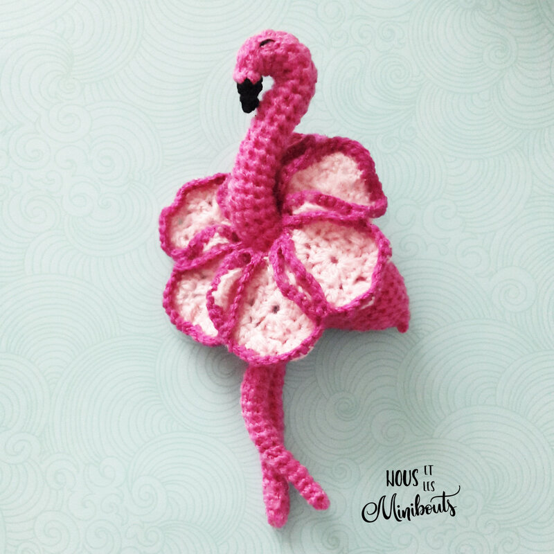 flamant rose crochet