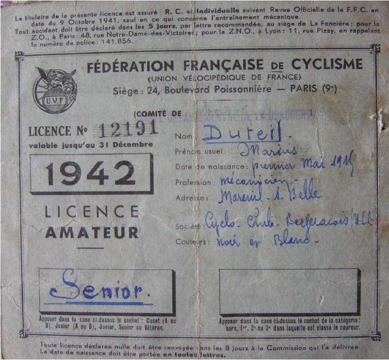 licence 1942