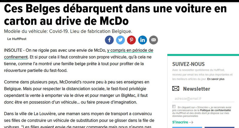 Covid macDo drive