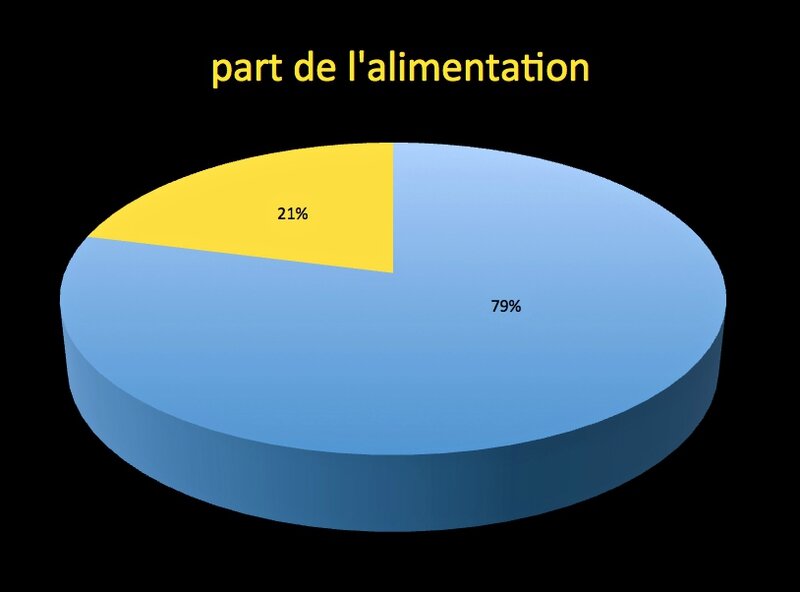 graphie part de l'alimentation