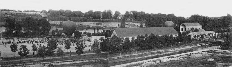 1909 07 XX Belfort CPA Parc à ballons Vue panoramique R
