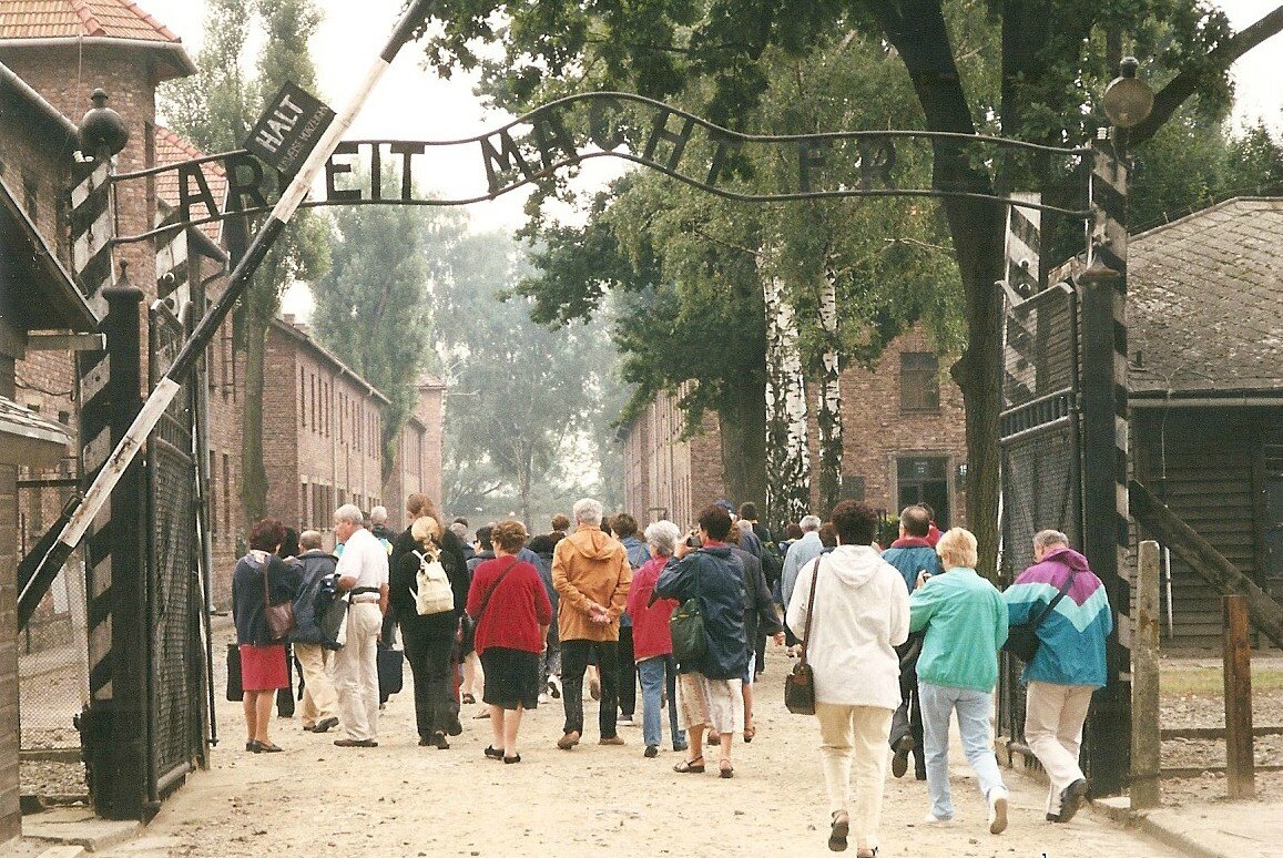 Auschwitz, entrée du camp (Pologne)