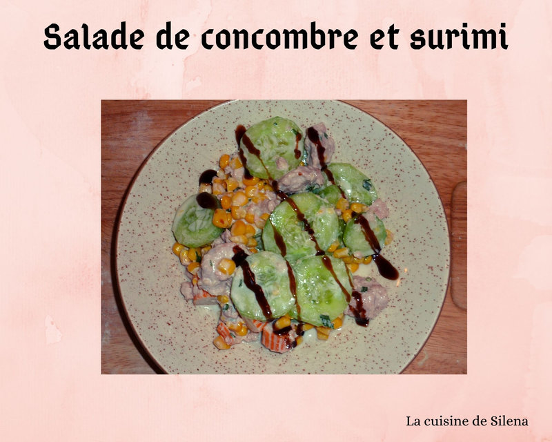 Salade de concombre et surimi(1)