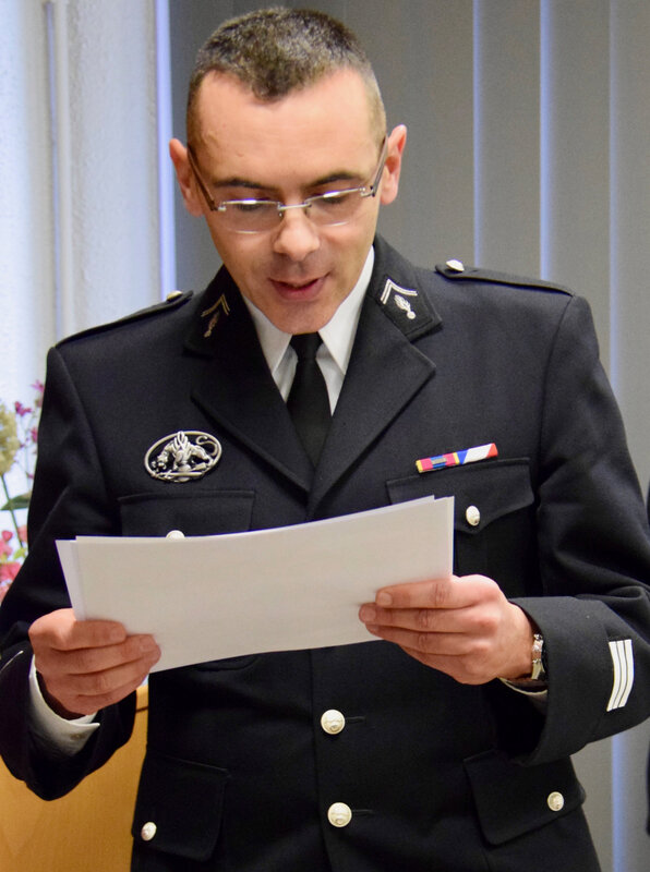 GENDARMERIE 2020 INSPECTION ANNONCÉE HIRSON Commandant Ferreira